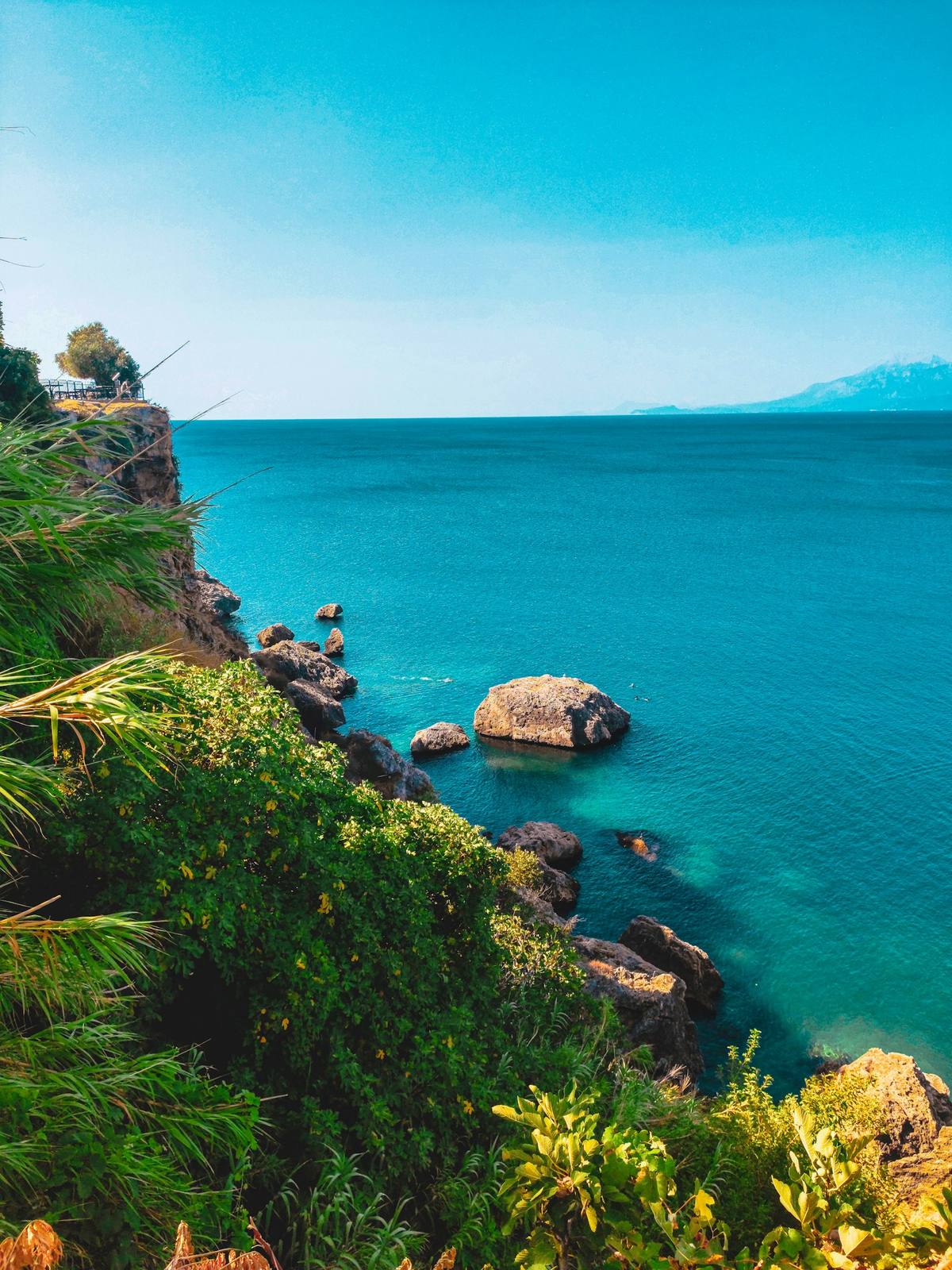 A rocky cove on the Mediterranean coast
