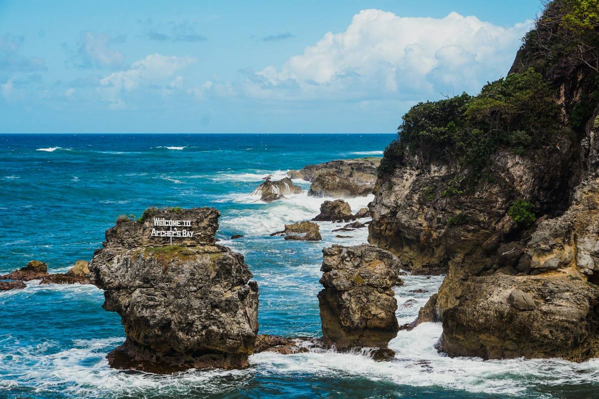 Archers Bay on the rugged north coast of Barbados