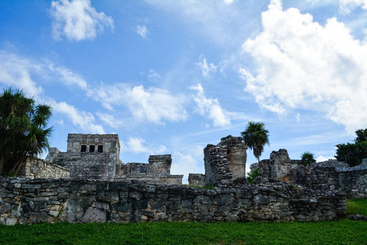 The clifftop Maya ruins of Tulum on Mexico's Caribbean coast
