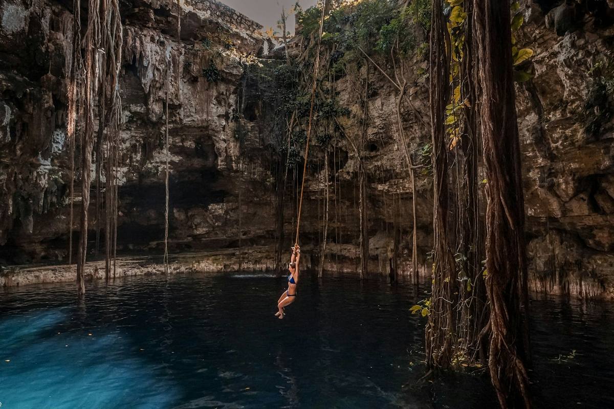 A cenote near Valladolid in Mexico's Yucatán