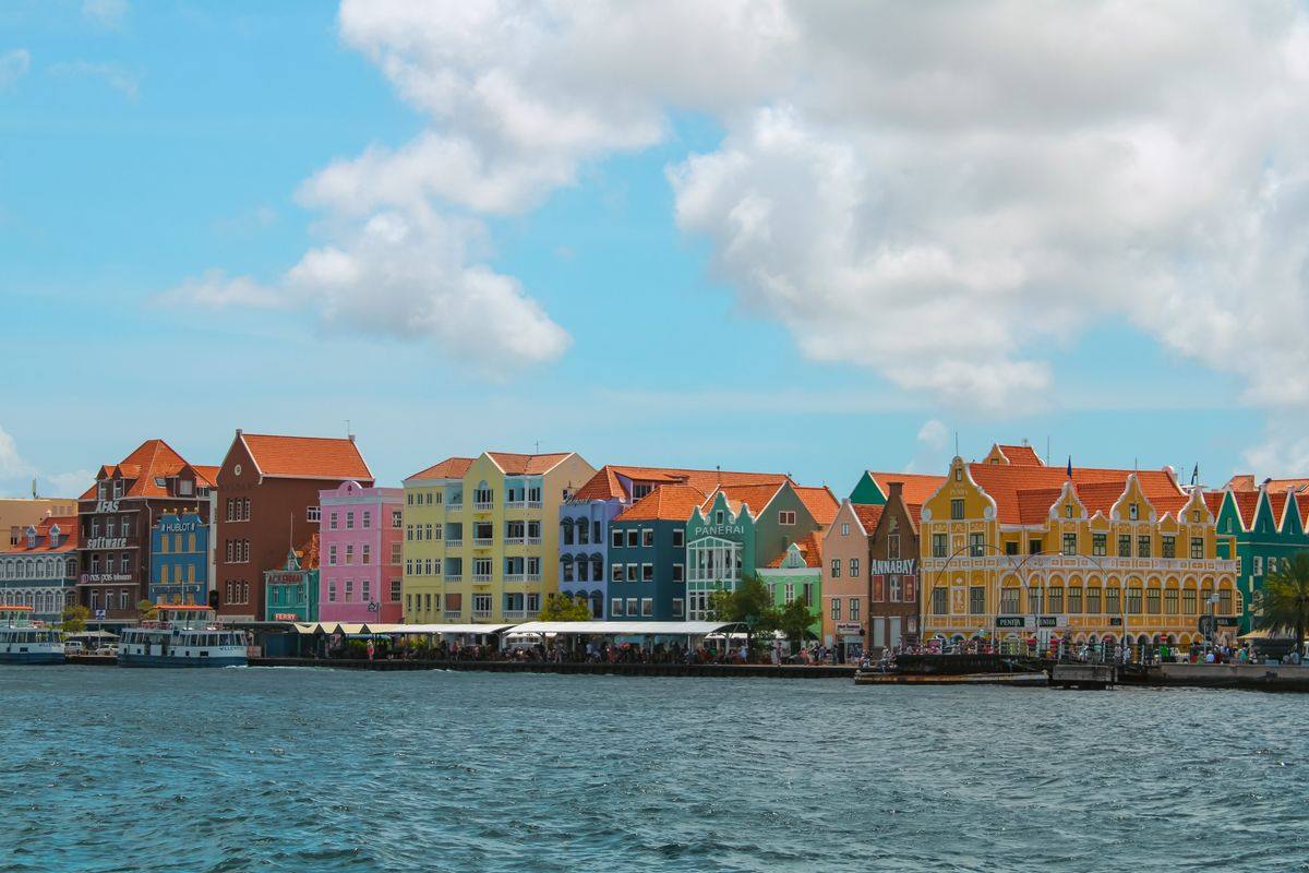 The Dutch colonial waterfront of Willemstad, Curaçao