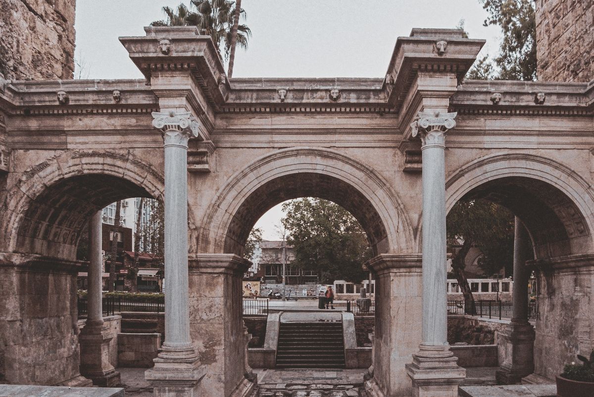 Hadrian's Gate in Antalya, built for the visit of the Emperor Hadrian in AD 130