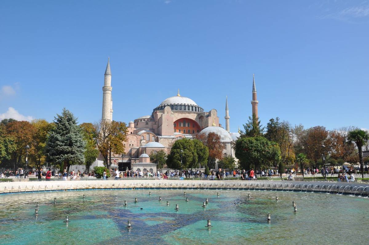 Hagia Sophia in the Sultanahmet district of Istanbul