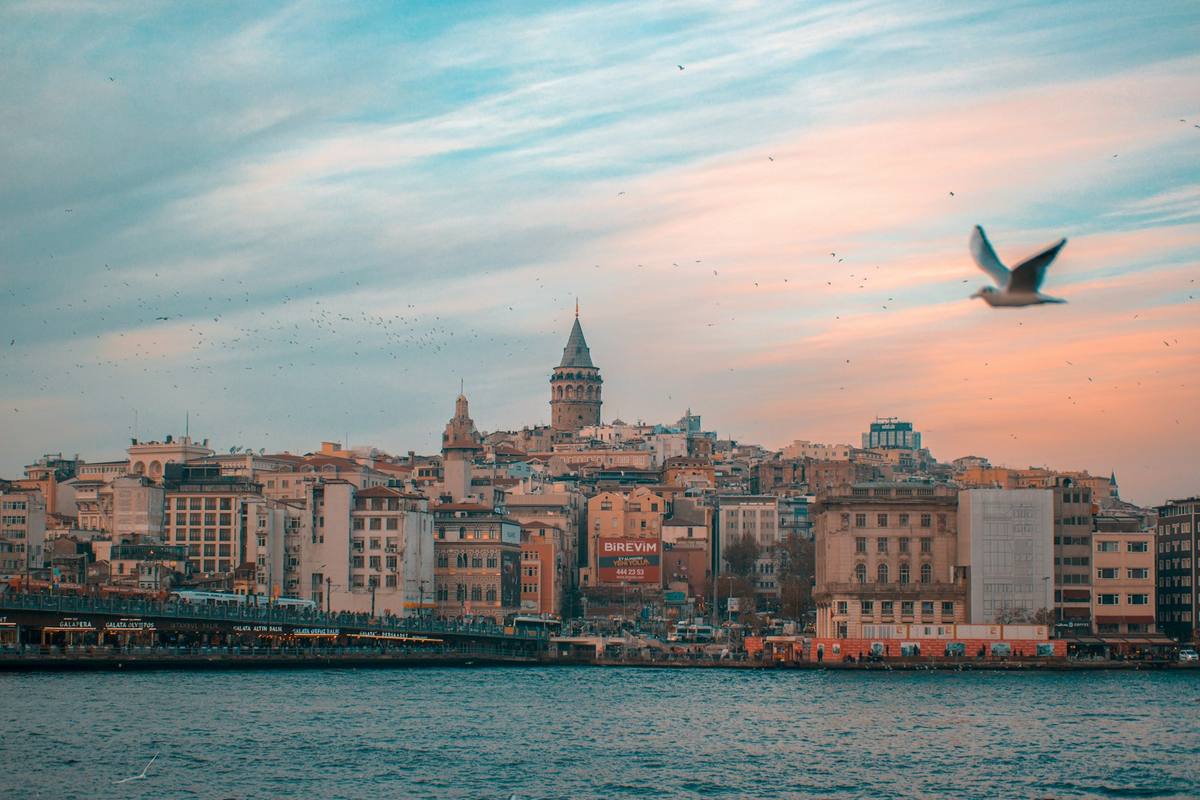 Sunset over the Golden Horn and Galata