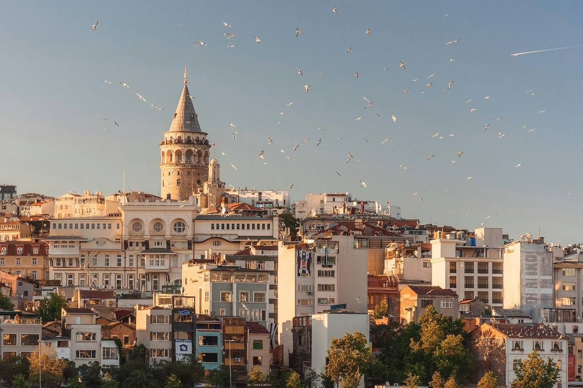 Galata Tower rising above the rooftops